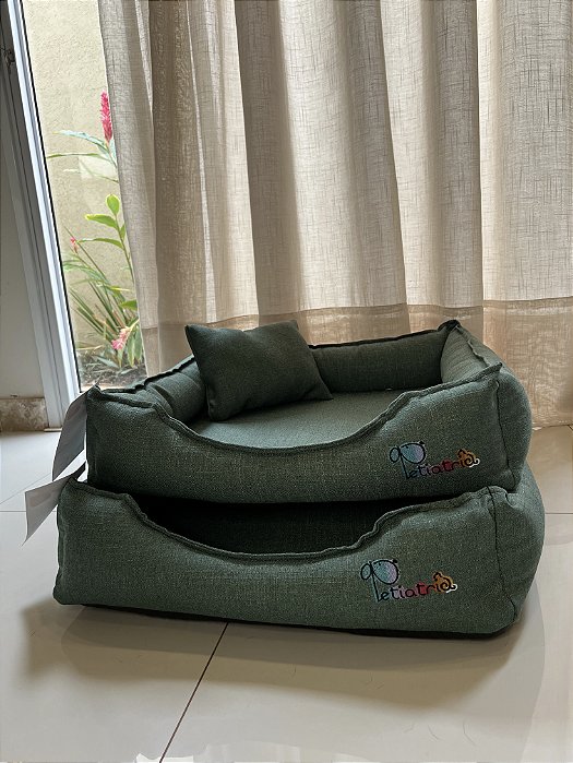 Cama Confeccionada em Linho - Verde