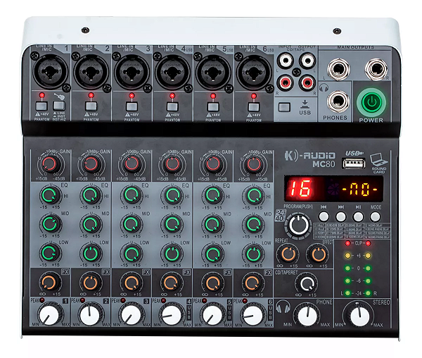 Mesa K-Audio Mc80 8 Canais