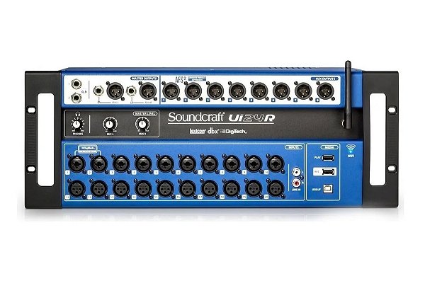Mesa De Som Digital Soundcraft Ui24r Mixer Gravação Wi-fi