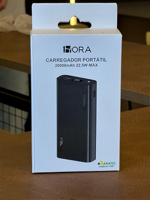 CARREGADOR PORTÁTIL  20000MAH 1HORA