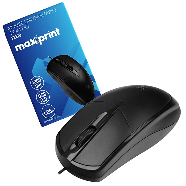 Mouse USB Maxprint Universitário