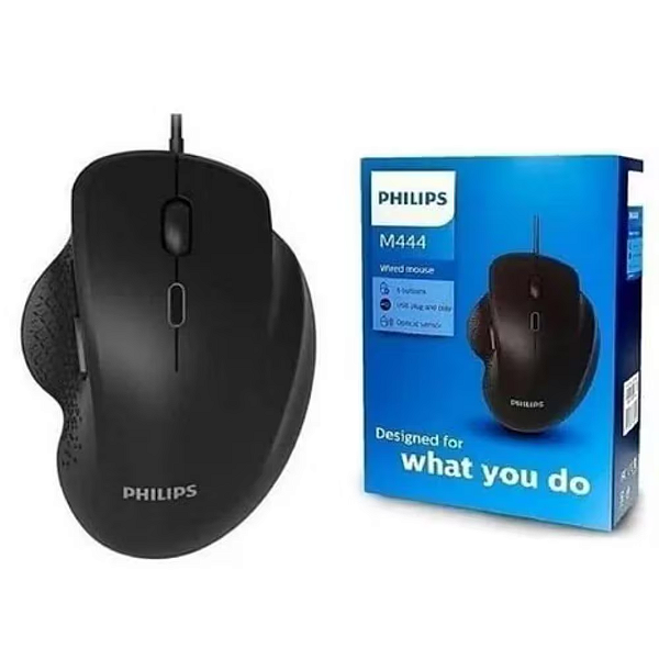 Mouse Philips M444 óptico Usb 6 Botões 3200dpi