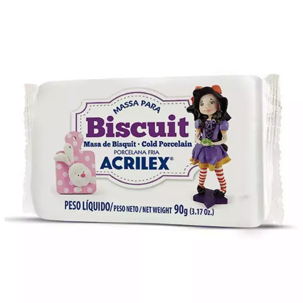 Massa Para Biscuit Branco Acrilex