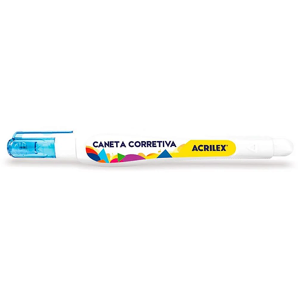 Caneta Corretiva Acrilex 7 ml Metal Branca - Acrilex