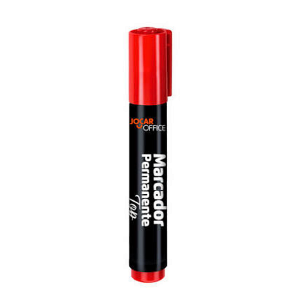 Marcador Permanente Top Chanfrado Vermelho Jocar Office