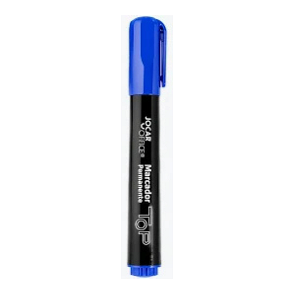 Marcador Permanente Top Chanfrado Azul Jocar Office