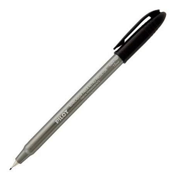 Marcador Permanente P/ Retroprojetor Preto 1.0mm Pilot