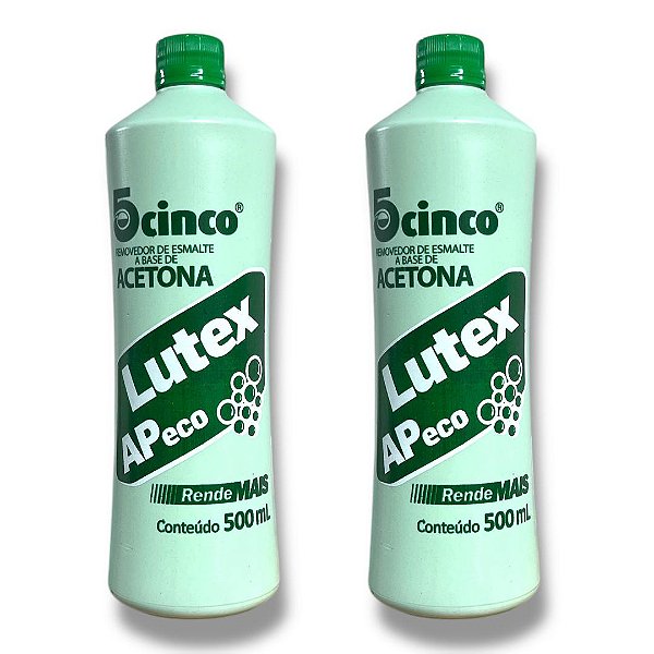 Kit 2 Lutex acetona Removedor 500ml removedor de esmalte