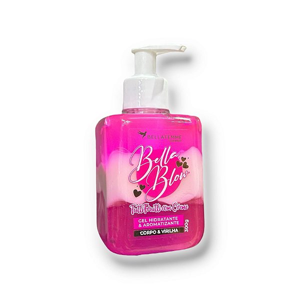 Bella Blow Gel Aromatizante Beijável Tutti Frutti Hidratante Virilha Creme 300ml Corpo Aroma Corporal