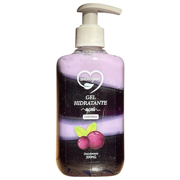 Gel Hidratante Íntimo virilha e corpo Açaí 300ml SouVegan