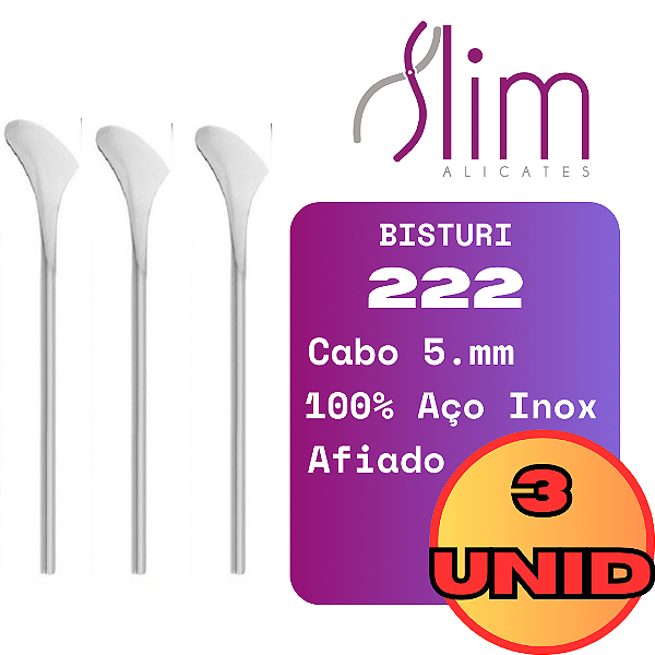 Kit 3 und Bisturi para Calosidade Plantar instrumento 222