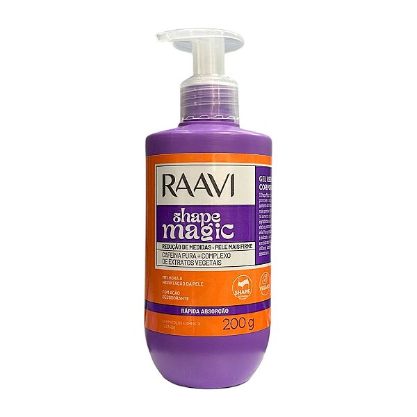Gel Creme Redutor de Medidas 200g Raavi