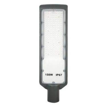 Luminária LED pública slim 150W SMD sensor Fotocélula 6500K bivolt IP67 INMETRO.