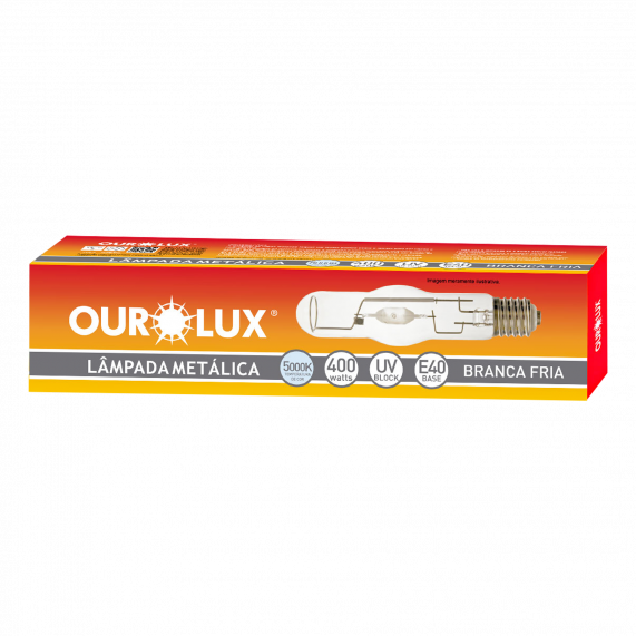 Lâmpada Metálica Tubular 1000W E-40 Ourolux.