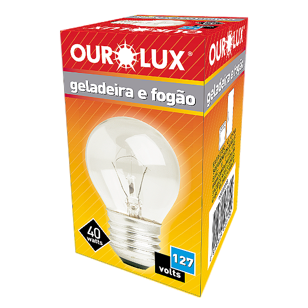 Lâmpada Incandescente Geladeira-Fogão 40W 127V.