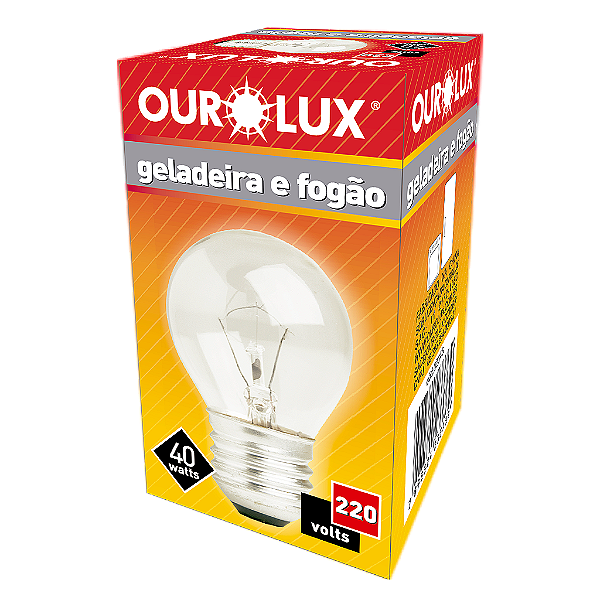 Lâmpada Incandescente Geladeira-Fogão 40W 220V.