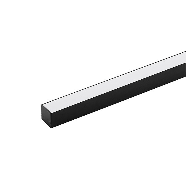 Perfil de sobrepor LED Archi linear 1 metro IRC 93 2700K 14W/m 24V alumínio preto.