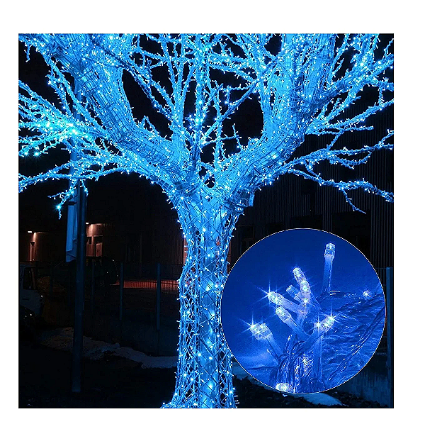 Cortina com 320 LEDs Azul 3mx2m Multi Funcional 127V.
