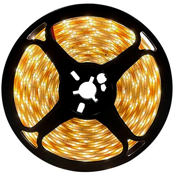 Fita LED 4,8W/M 24W 12V 5 metros IP20 Âmbar.
