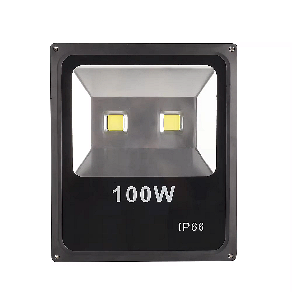 Refletor holofote LED COB 100w Azul a prova d'água IP66 bivolt.