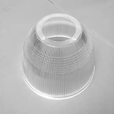 Difusor prismatico 22 polegadas incolor com furo 40mm.