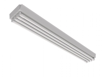 Luminária calha de sobrepor para 4 lâmpadas 9/10W 60cm.