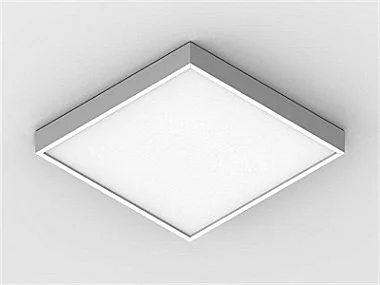 Luminária de sobrepor fechada com difusor leitoso para 4 lâmpadas 9/10W 60cm.
