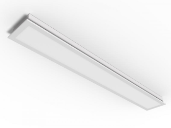 Luminária de embutir fechada com difusor leitoso para 1 lâmpada 9/10W 60cm.