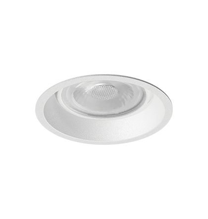 Embutido Microborda branco fosco Nya Redondo PAR20 Ø8,3x11,5cm Alumínio.