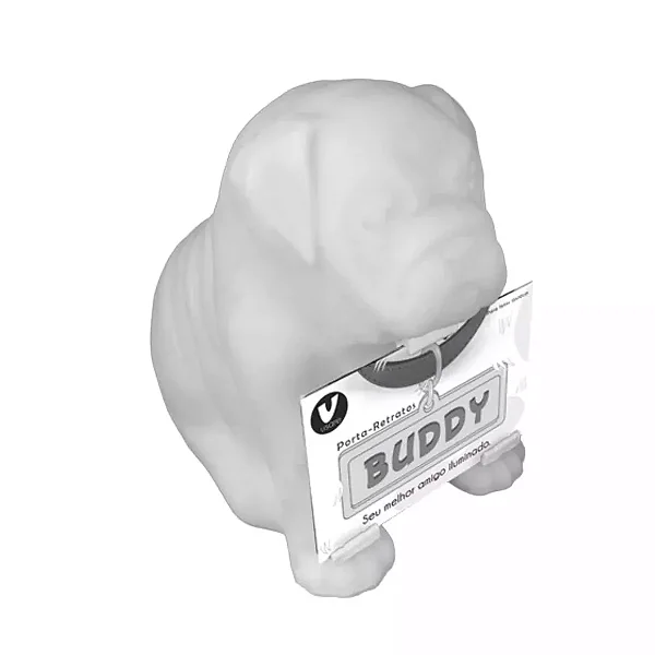Luminária Buddy 23x16,5x28cm Polietileno Branco.