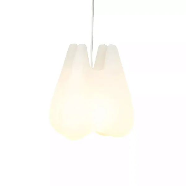 Pendente Dente 29,5x24x22,5cm Polietileno Branco.