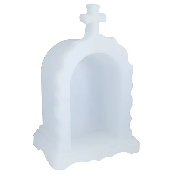 Luminária Oratório Iluminado 38x24x19,5cm Polietileno Branco.