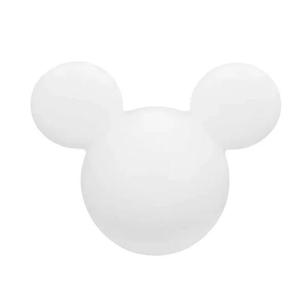 Luminária Mickey Clean 25,5x32,5x19,5cm Polietileno Branco.