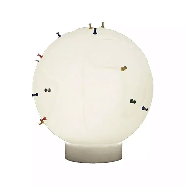 Luminária Globo Push Pin Ø30x33cm Polietileno Branco.