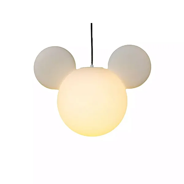 Pendente Mickey 33x43x25cm Polietileno Branco.