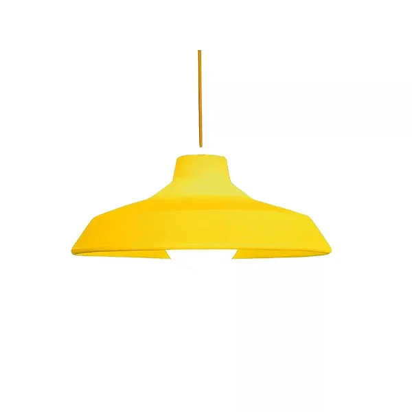 Pendente Sinuca Ø47x19cm Polietileno Amarelo.