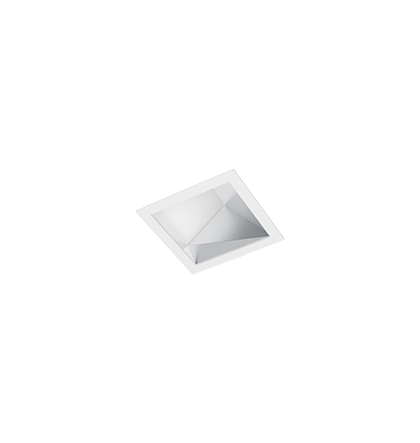 Spot de Embutir LED Dhari Quadrado Angular 70° 4000K 9,1W Bivolt 14,5x14,5x11cm Alumínio Branco Fosco.