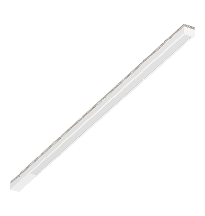 Luminária de sobrepor linear com LED Nichia integrado 5000K 36,1W Bivolt 127,1x4x3,6cm Alumínio Branco Fosco.