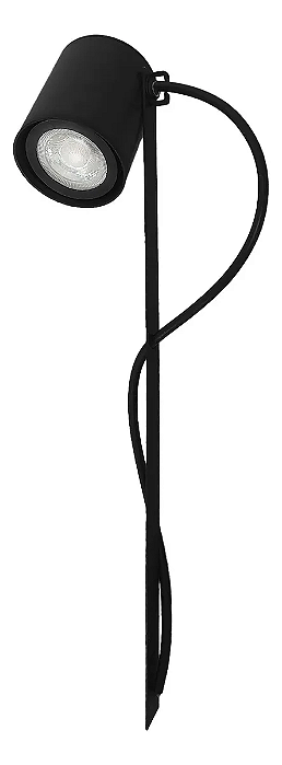 Poste Balizador Finco Espeto de Jardim Redondo 286 40cm GU10 Para Dicroica.