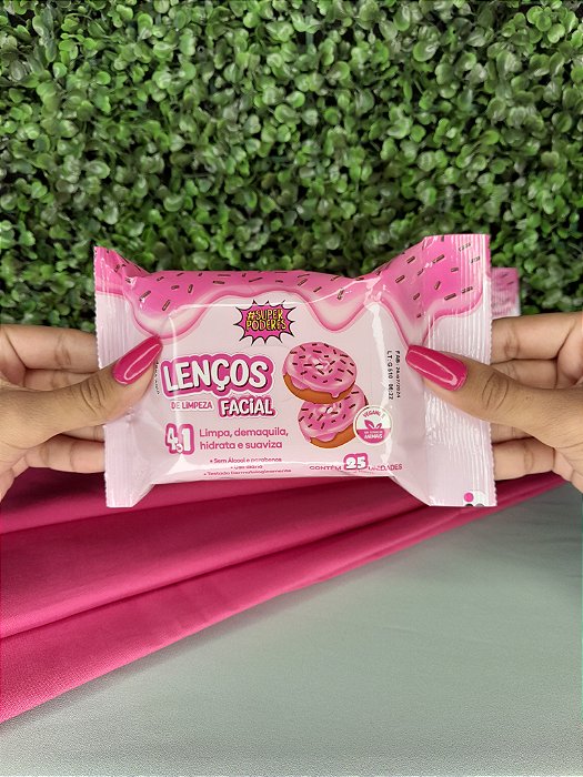 Lenço de Limpeza Facial Donuts Super Poderes