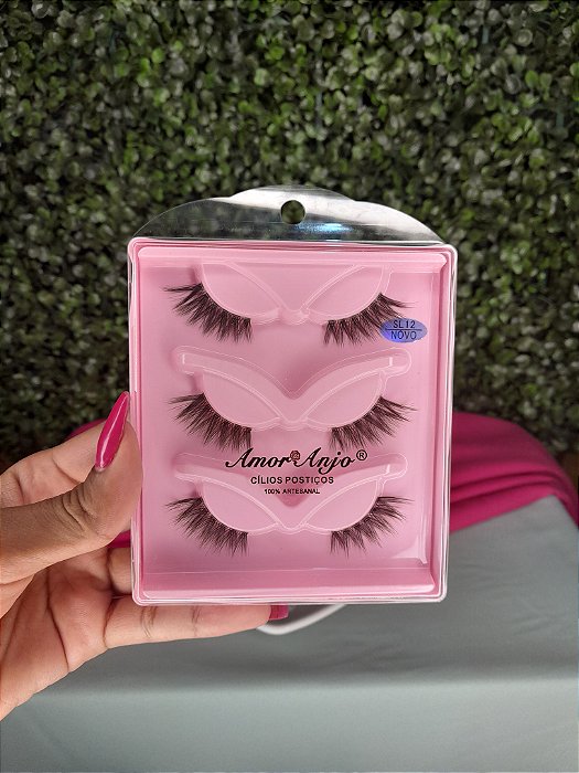 Cílios Amor Anjo com 3 pares