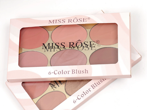 Paleta Color Blush 6 Cores Miss Rôse