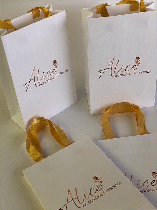 Kit 10 sacolas personalizados 11x15 cm