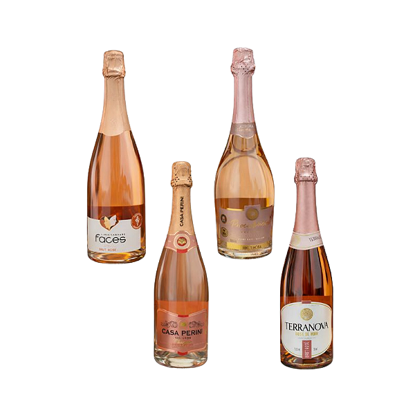 Kit Espumantes Rosés do Brasil 4 Garrafas - 750ml