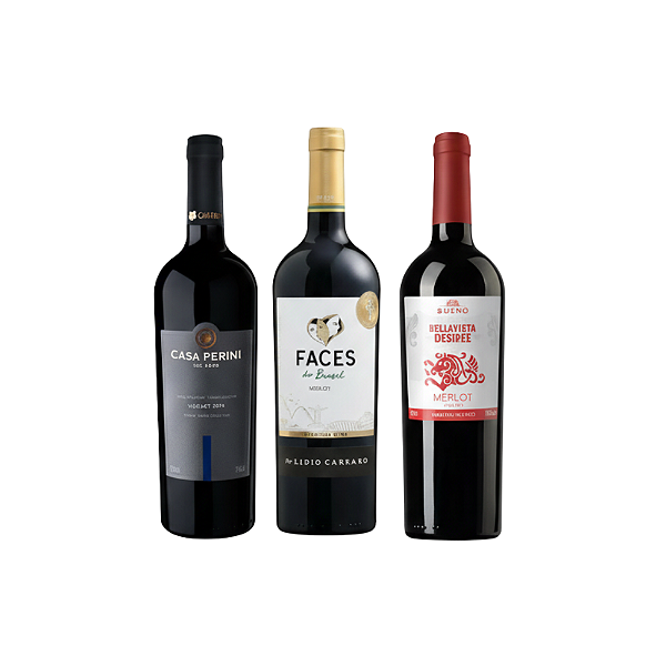 Kit Seleção Bangalô Merlot Entrada - 750ml