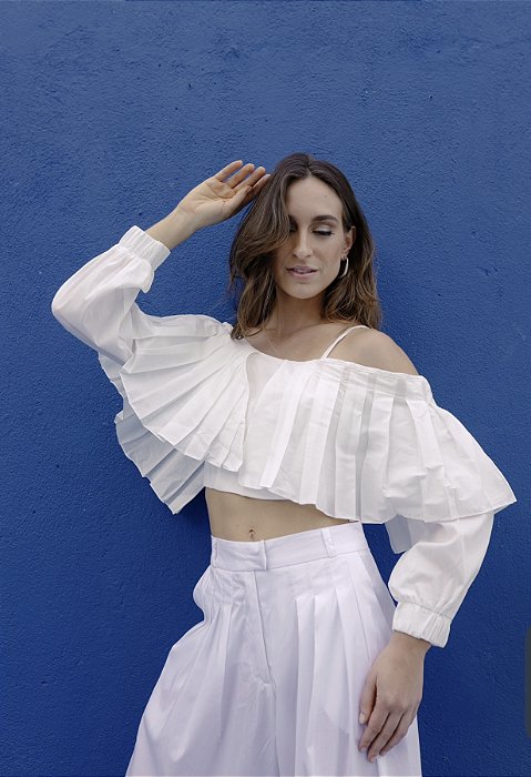 Cropped Paz Off White