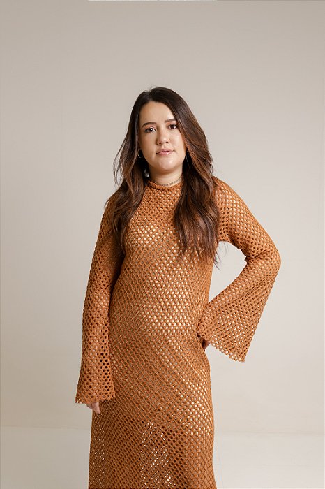 Vestido Topázio Marrom