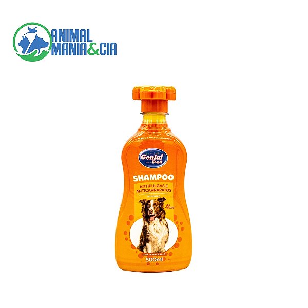 Shampoo Genial Anti Pulgas E Anticarrapatos 500 Ml