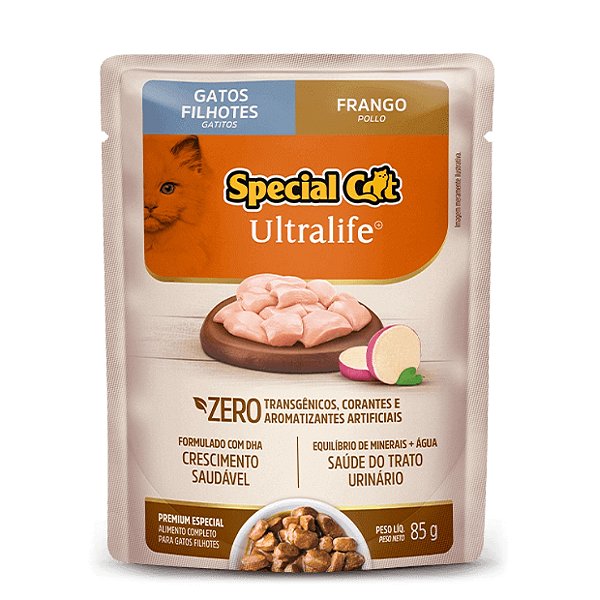 SACHE SPECIAL CAT ULTRALIFE ADULTOS SABOR FRANGO 85 G