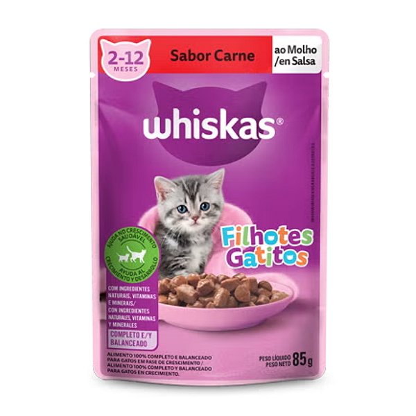 Sache Whiskas Carne Filhote 85 G